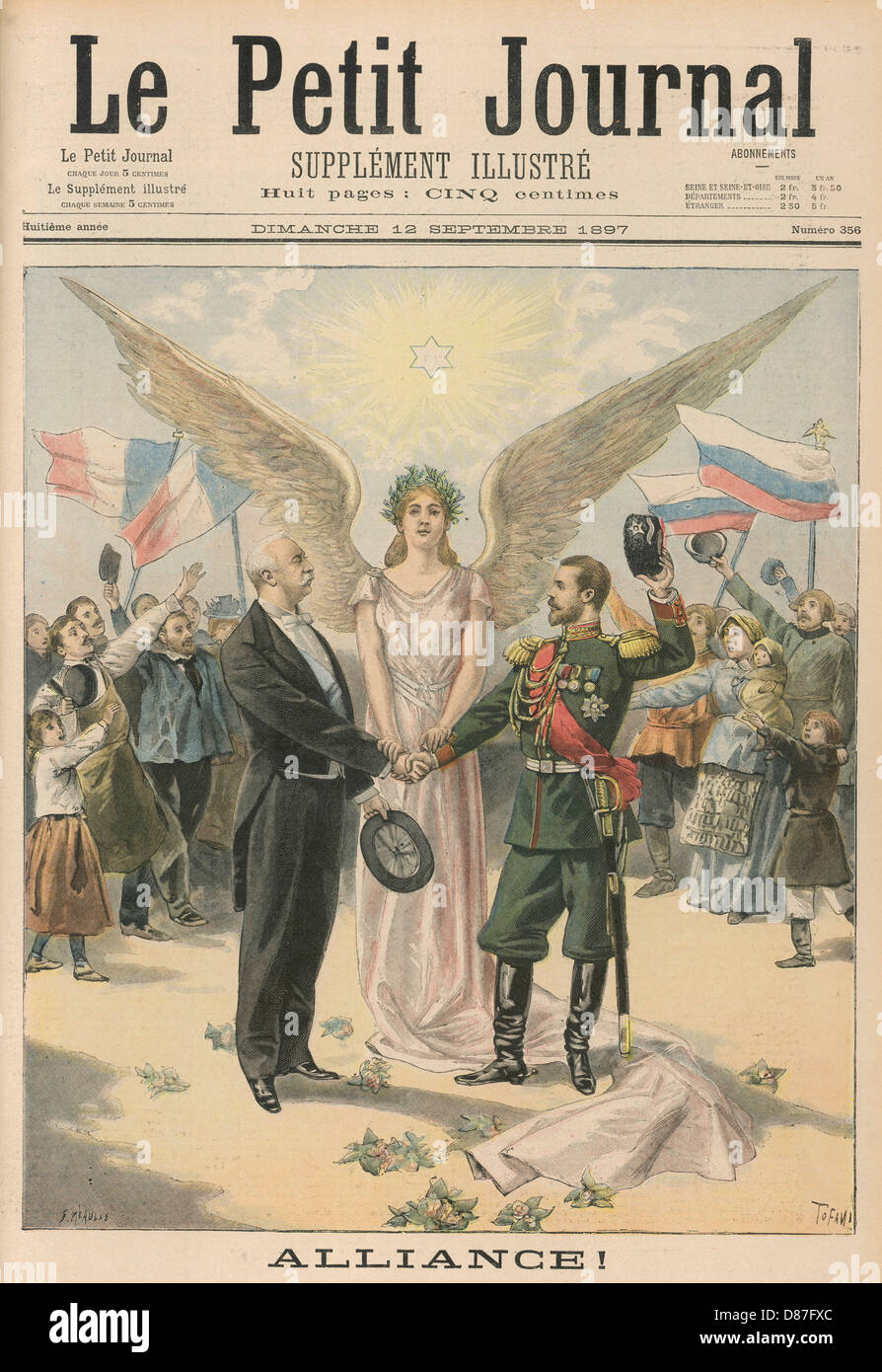 ALLEANZA FRANCO-RUSSA Foto Stock