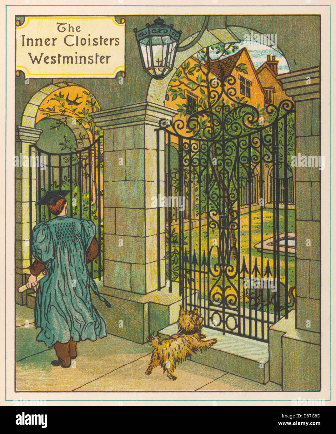Abbazia di Westminster - 1880 Foto Stock