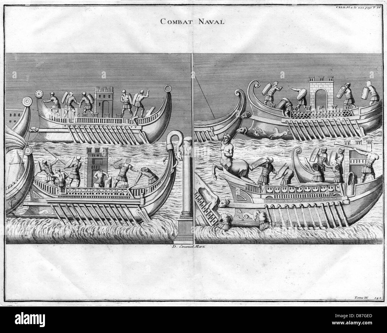 Romano Battaglia Navale Foto Stock