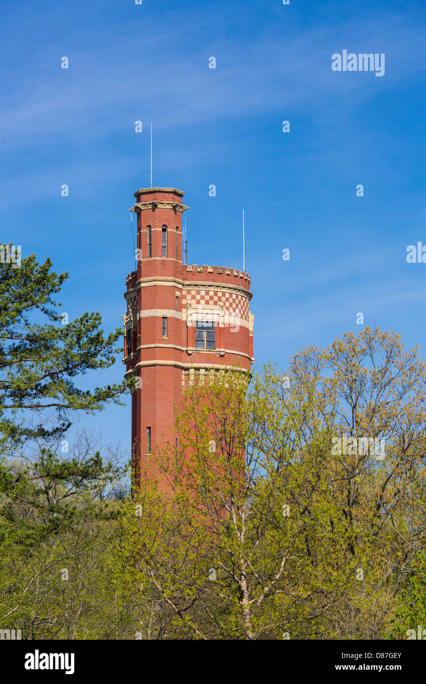 Vecchia Torre di acqua in Eden Park di Cincinnati in Ohio Foto Stock