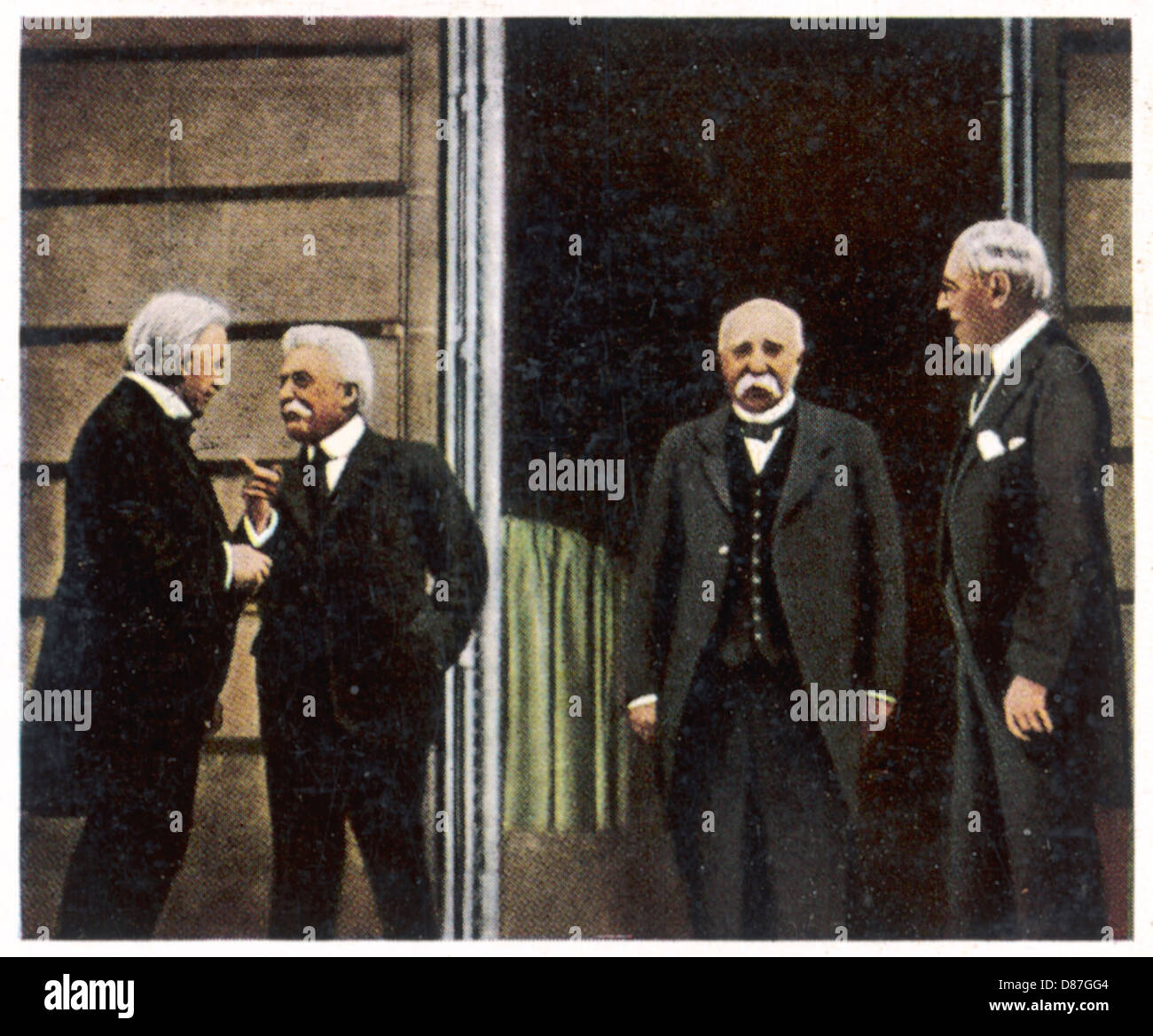 LEADER ALLEATI A PARIGI Foto Stock