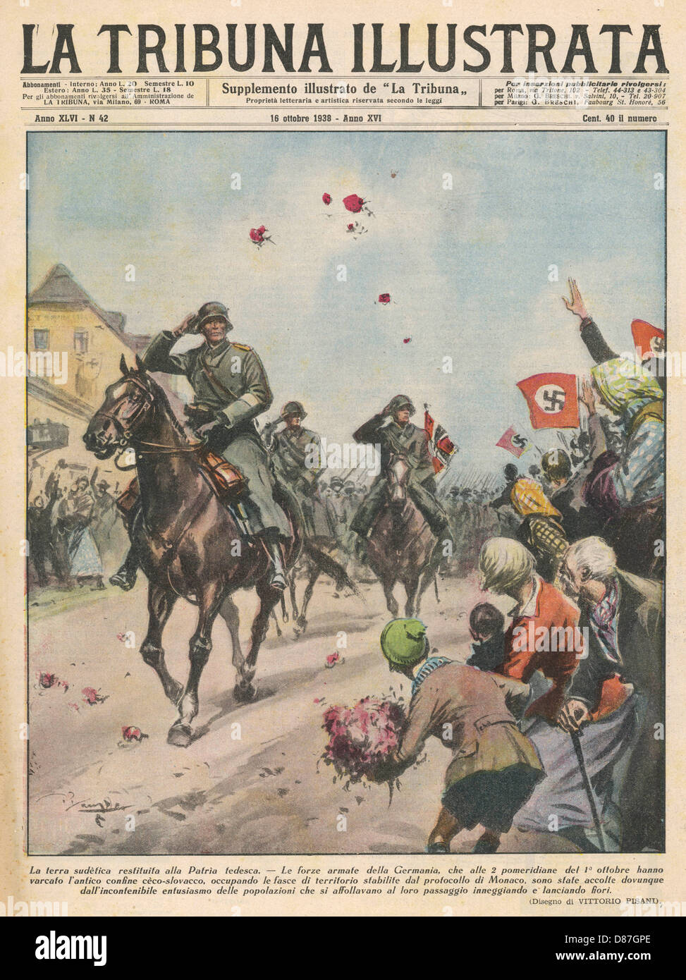 SUDETENLAND/1938 Foto Stock