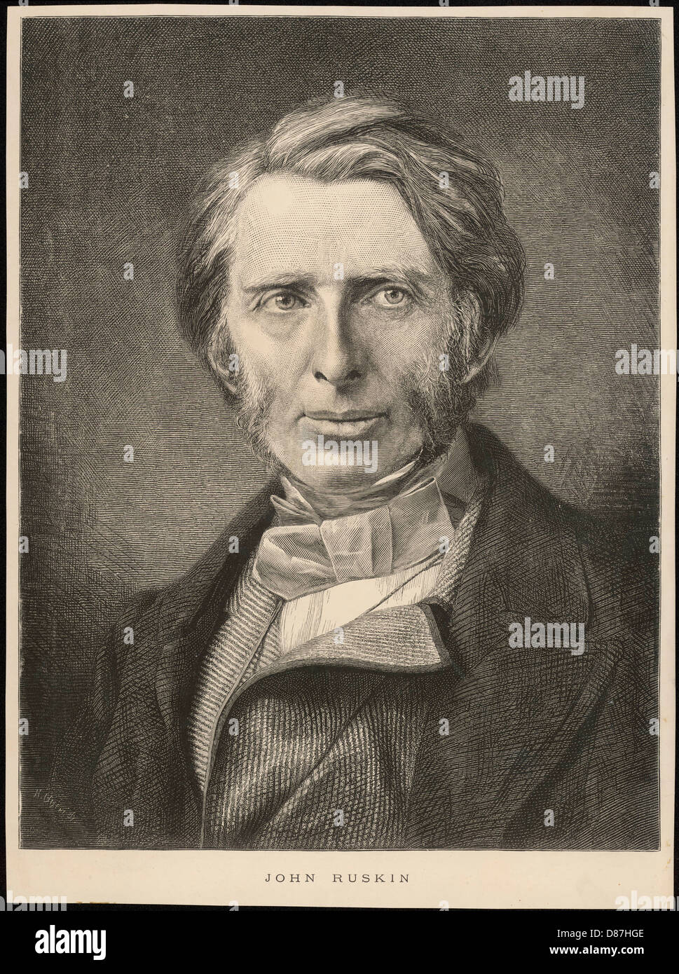 JOHN RUSKIN/GIOVANE Foto Stock