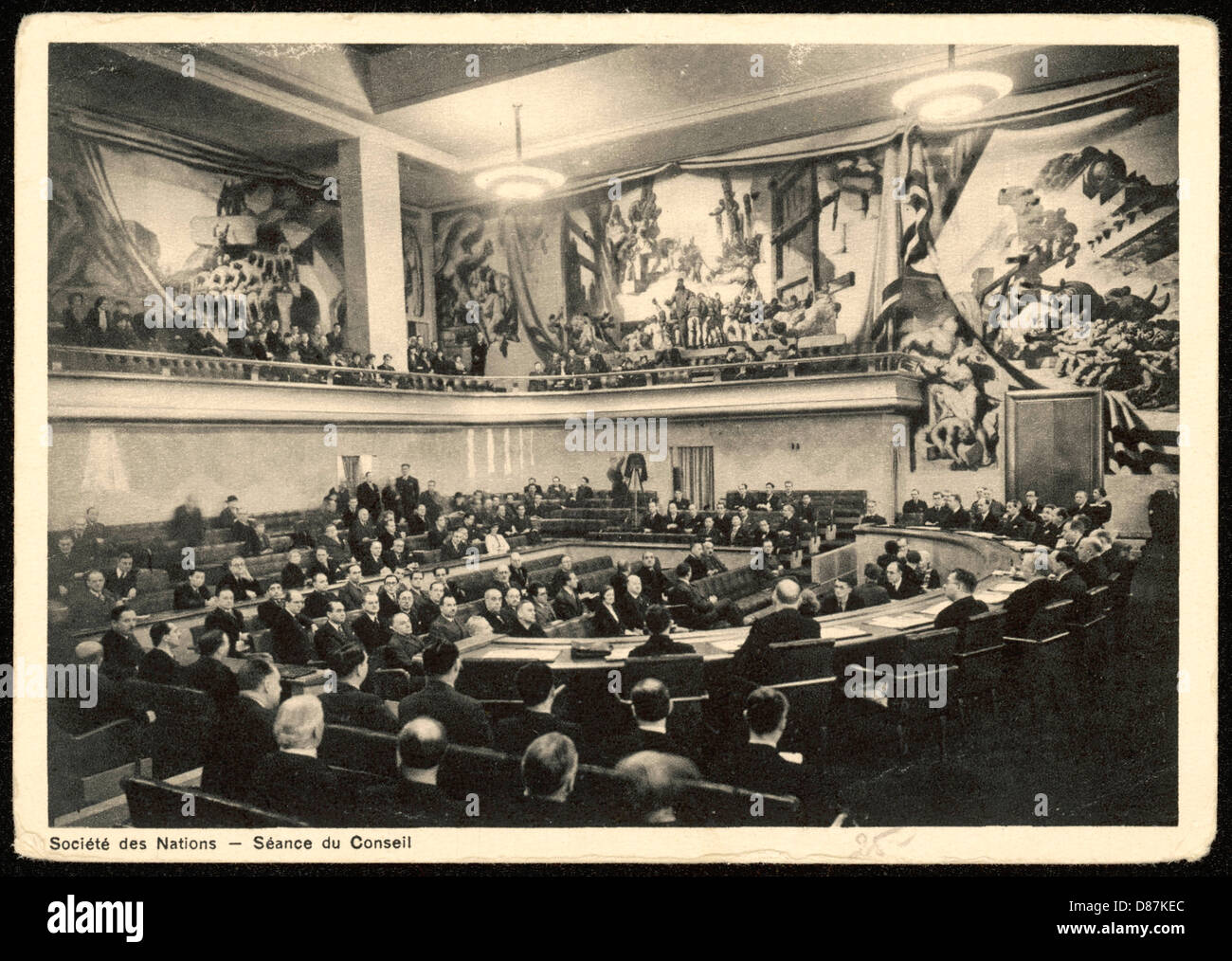 LEAGUE OF NATIONS/1938 Foto Stock