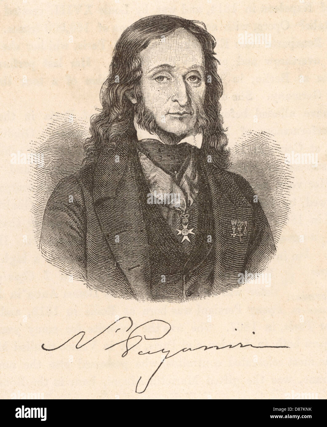 NICCOLO PAGANINI Foto Stock