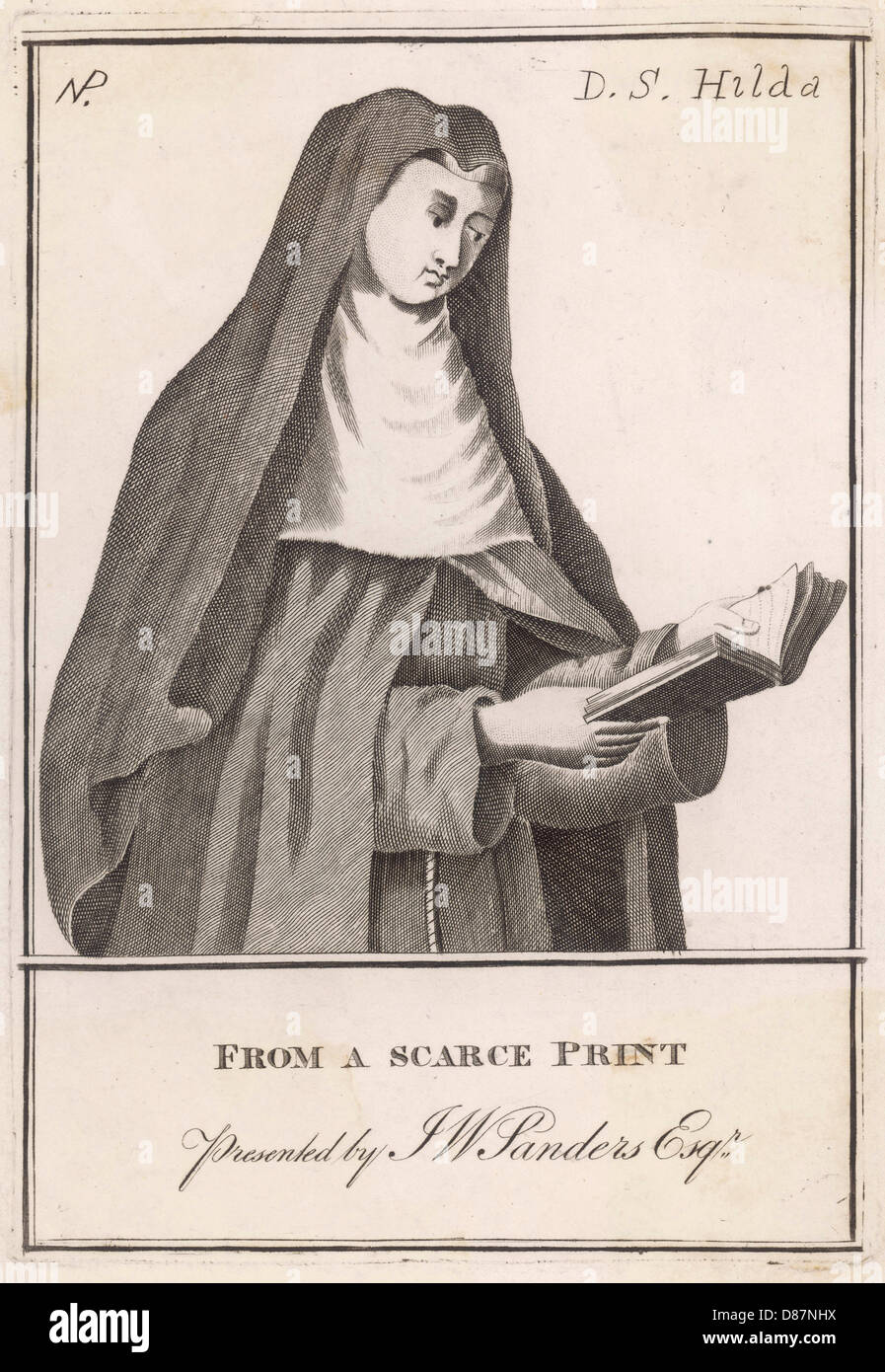 St Hilda Whitby Anon Eng Foto Stock