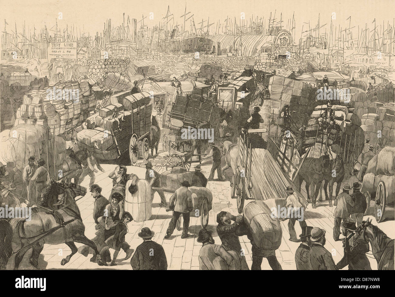 Docks di New York Foto Stock