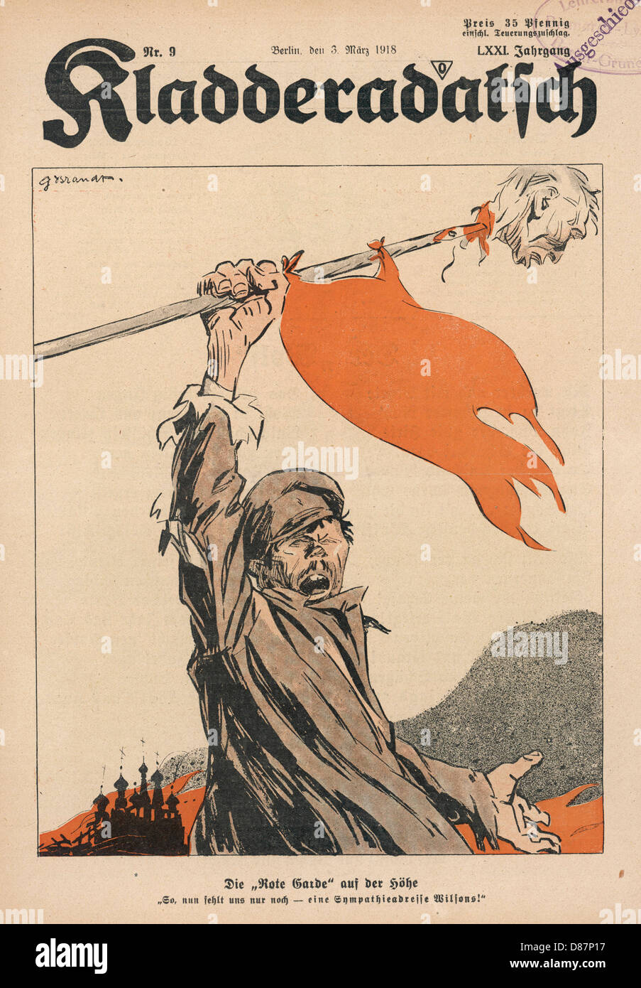 1918/RUSSIA/GUARDIA ROSSA Foto Stock