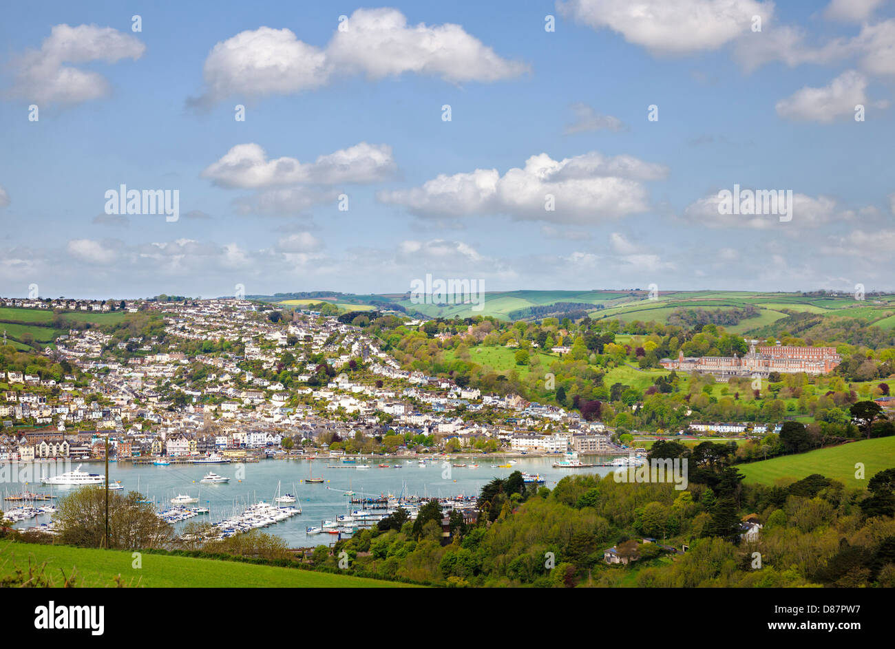 Dartmouth e il Royal Naval College, Devon, Inghilterra, Regno Unito Foto Stock
