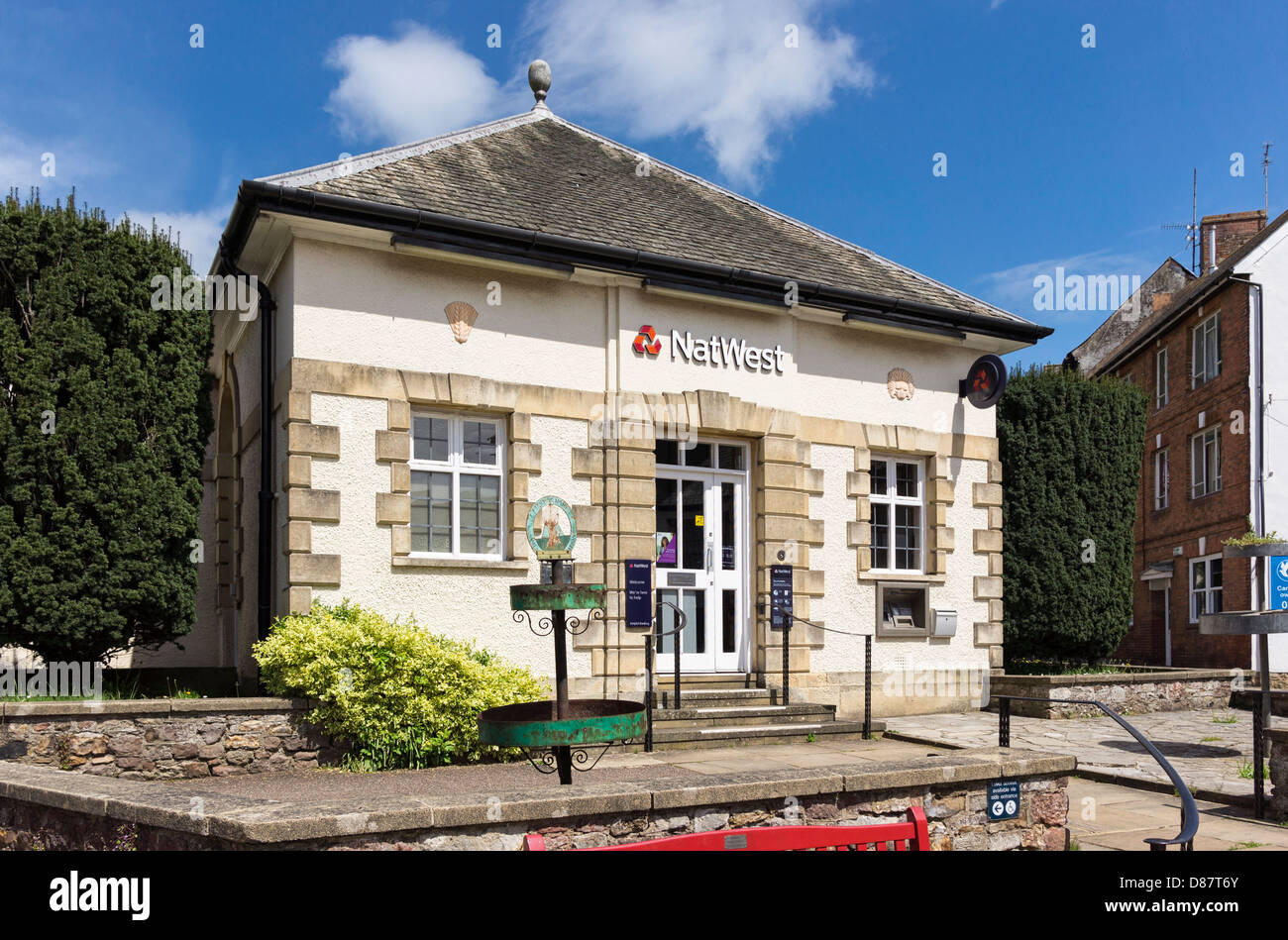 Nat West Bank - piccola succursale in Flintham, England, Regno Unito Foto Stock