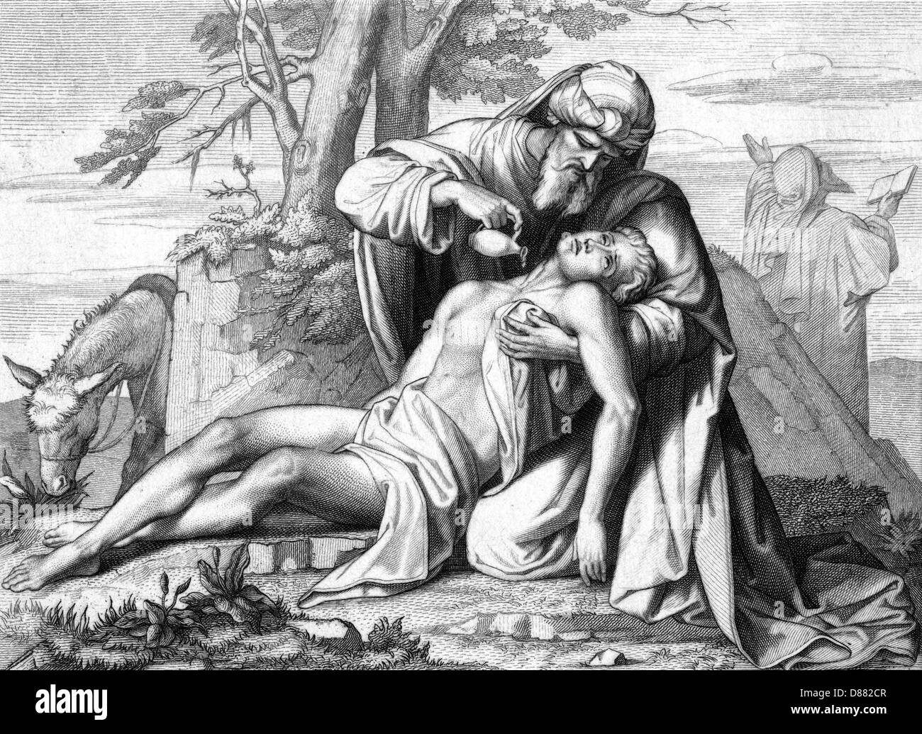 Parabola Buon Samaritano Foto Stock