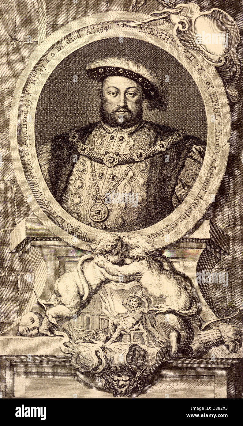 Re Henry VIII Foto Stock