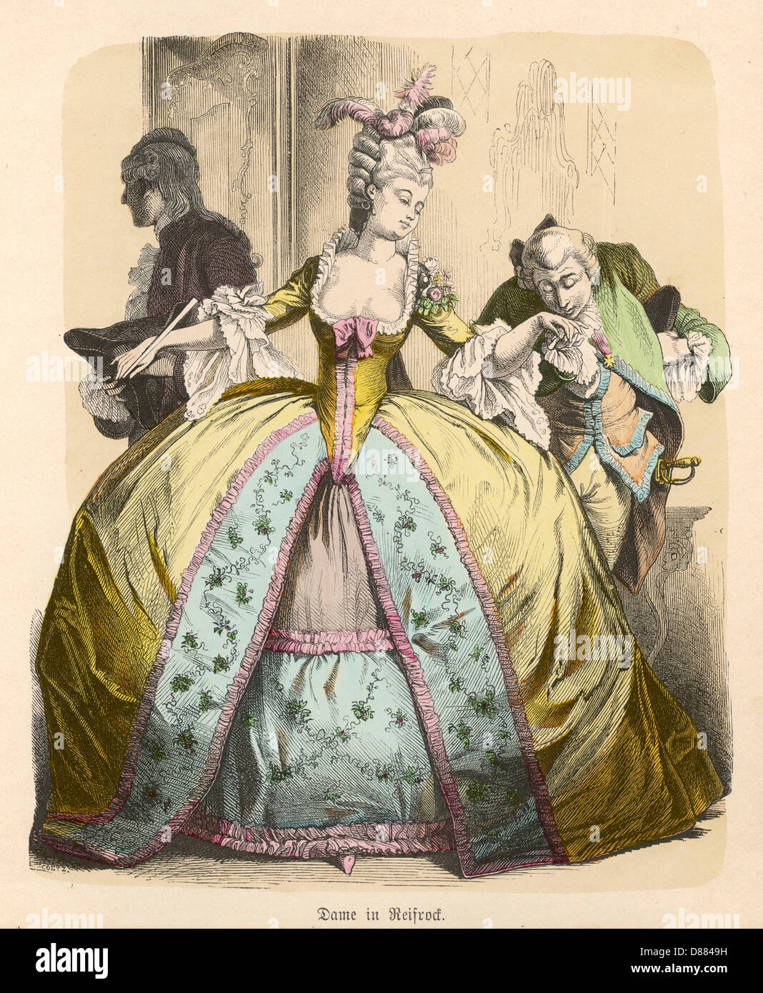 Panier Dress ?1777 Foto Stock