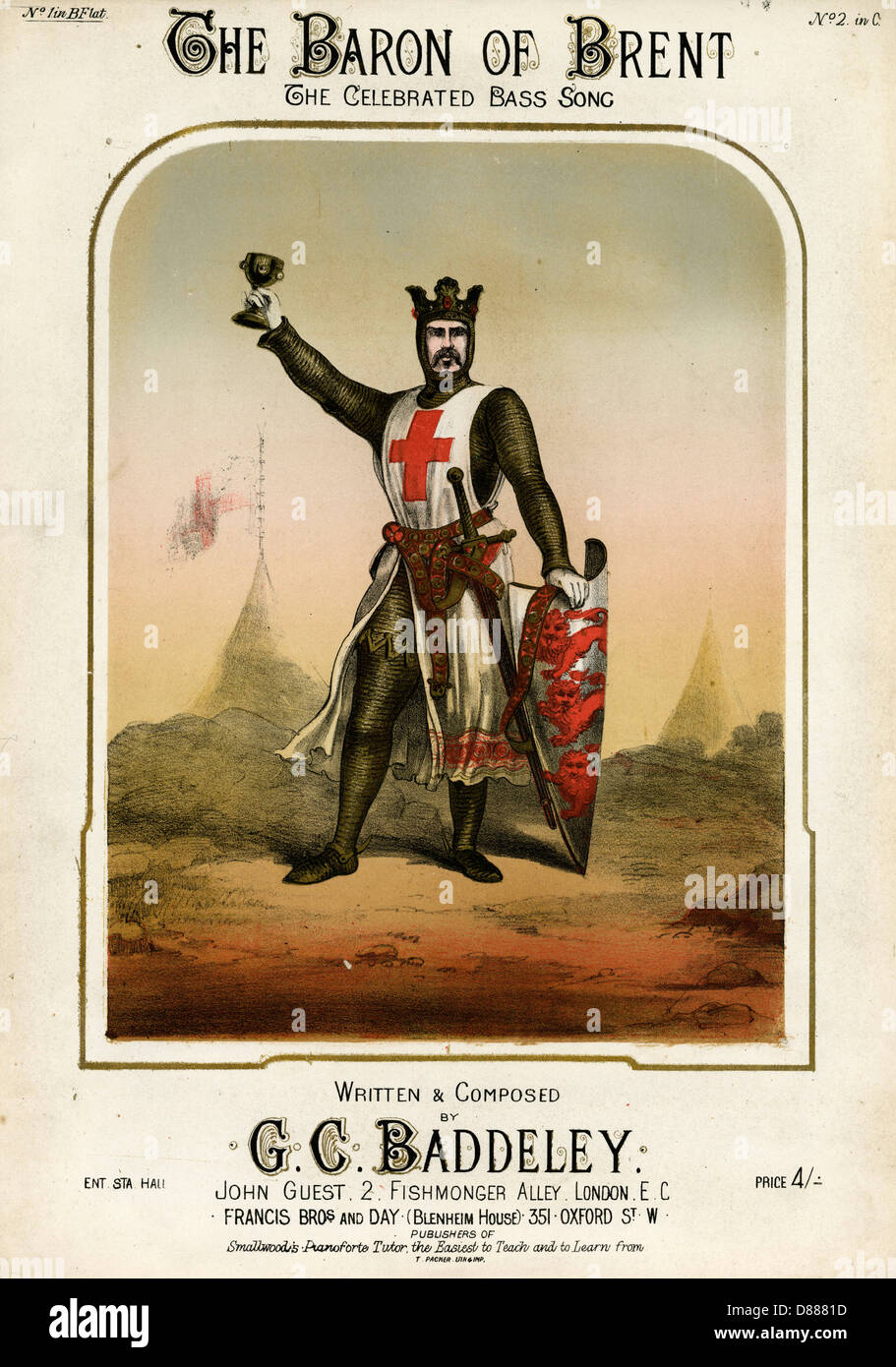 Un crociato Foto Stock