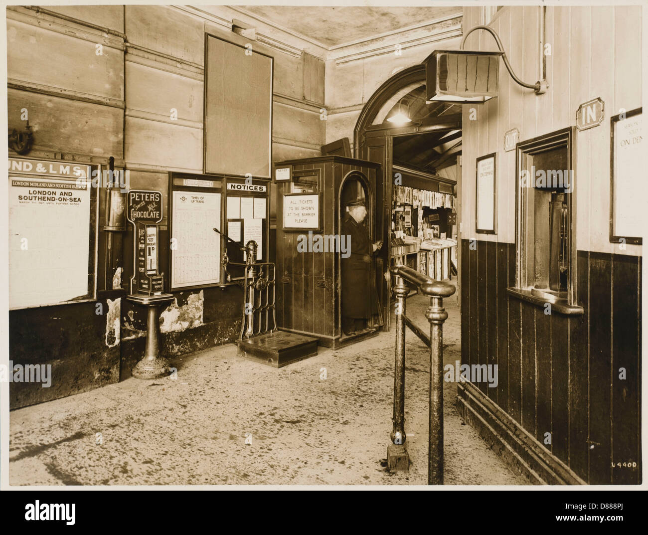 Stazione della metropolitana di Londra - 1928 Foto Stock