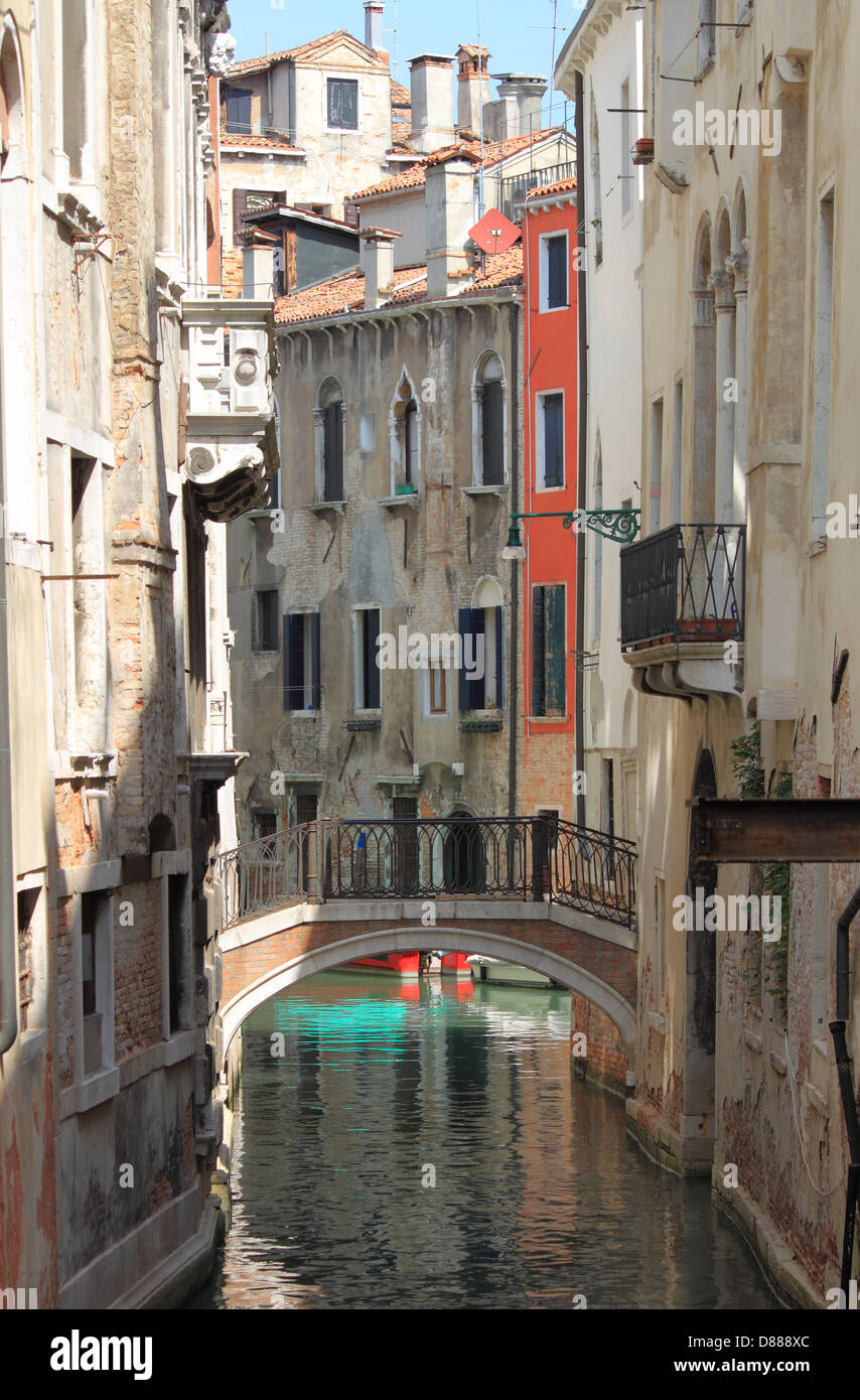 Scenico urbano di Venezia, Italia Foto Stock