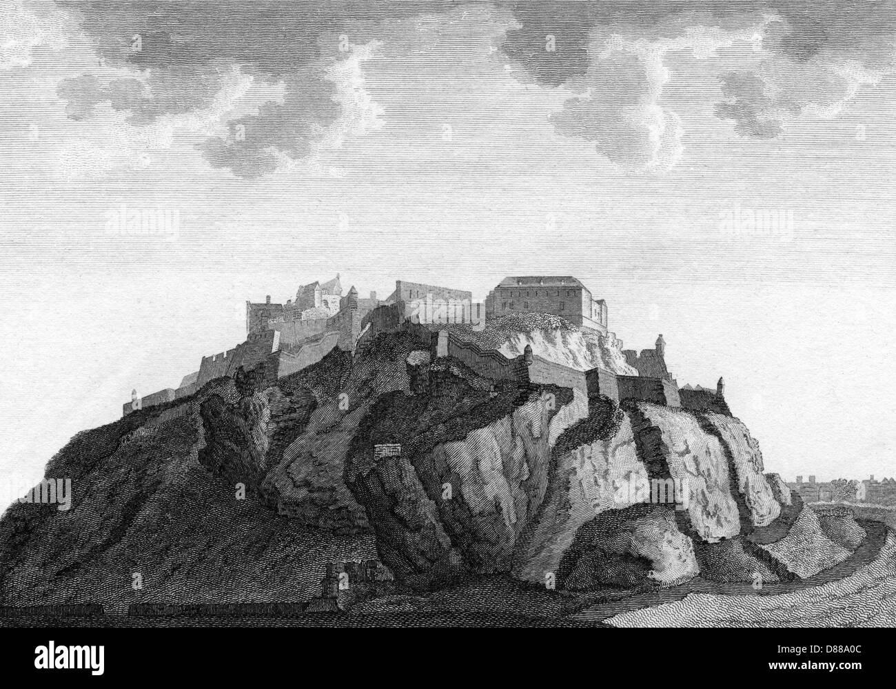 CASTELLO DI EDIMBURGO/1789 Foto Stock