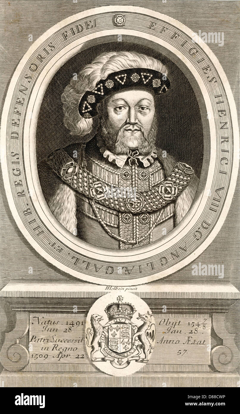 Re Henry VIII Foto Stock