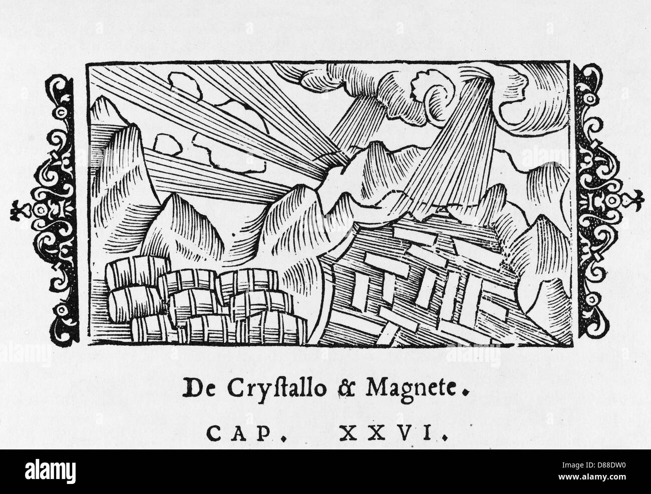 CRISTALLI/MODESTONI 1555 Foto Stock