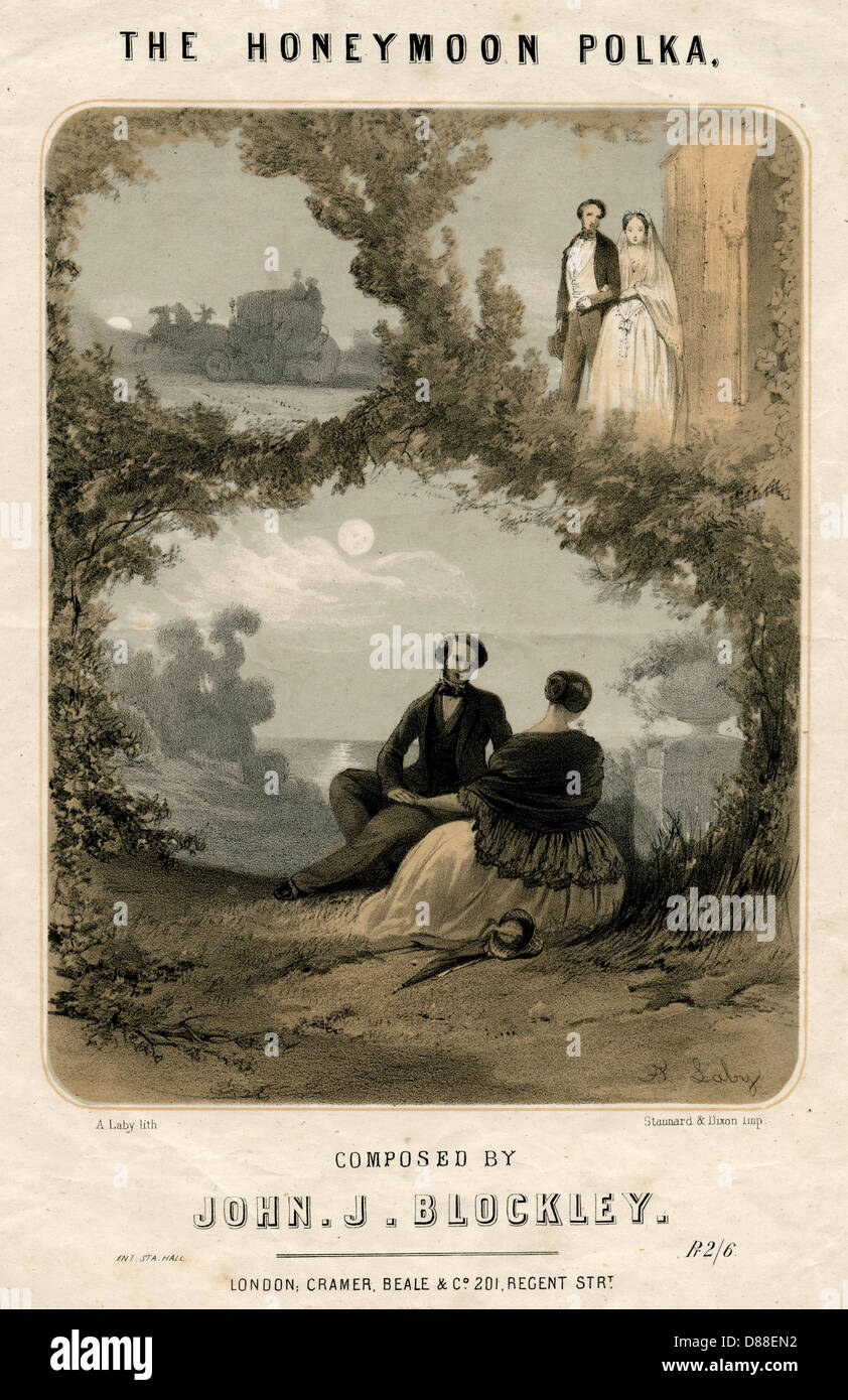 Copertina musicale, Honeymoon Polka Foto Stock