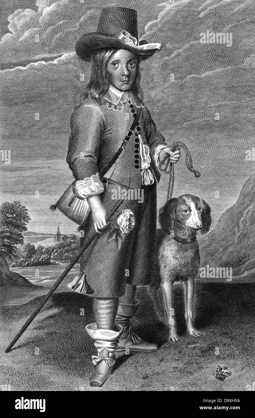 JEFFREY HUDSON E CANE Foto Stock