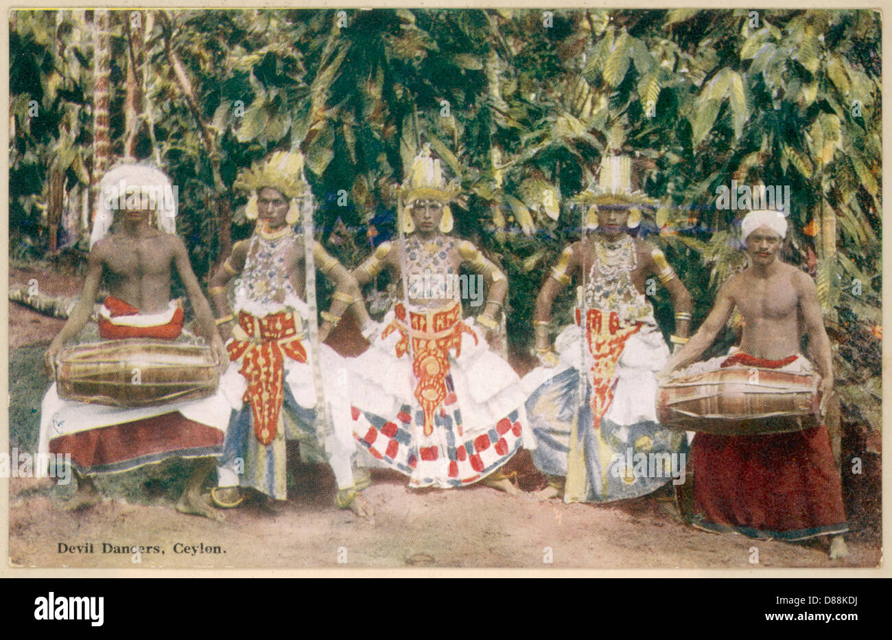 Ballerini del diavolo - Sri Lanka Foto Stock