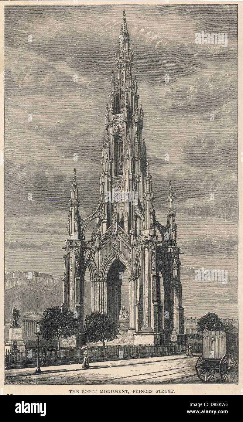 SCOTT/EDIMBURGO/MONUMENT Foto Stock