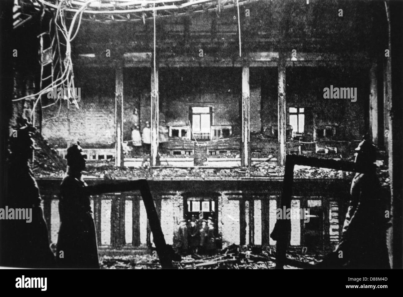 FUOCO DI REICHSTAG 1933 Foto Stock