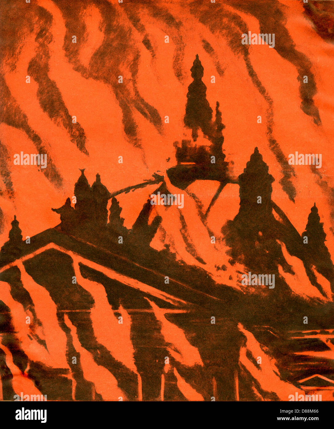 FUOCO DI REICHSTAG 1933 Foto Stock