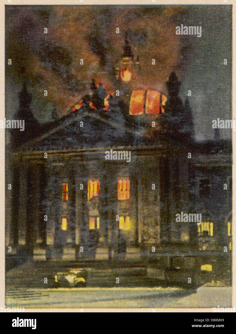 Il Reichstag Fire 1933 Foto Stock