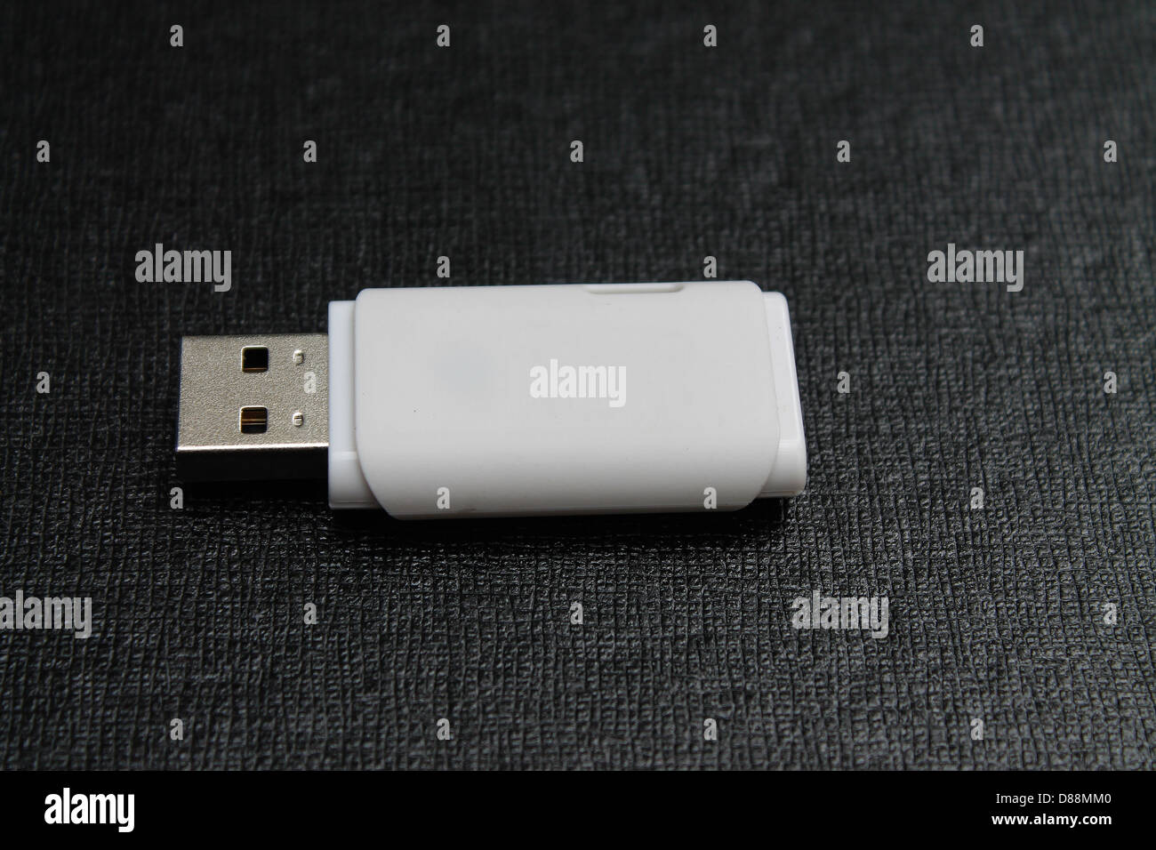 Un bianco pen drive Foto Stock