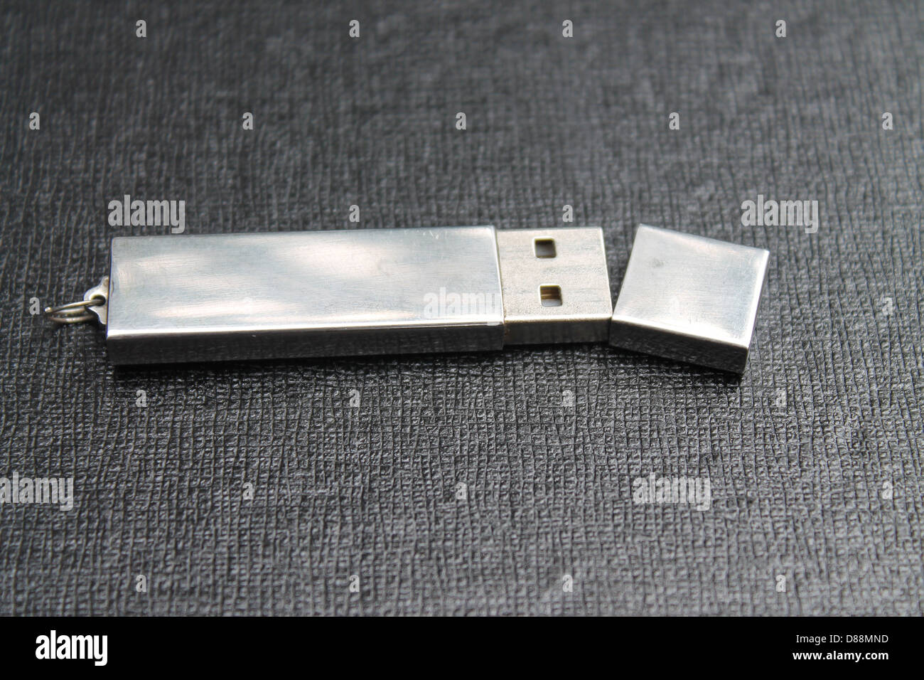 Un materiale metallico pen drive Foto Stock