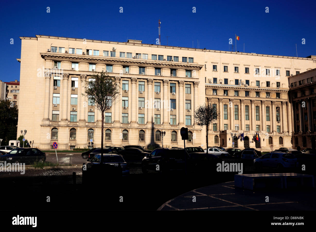 Edifici amministrativi, ministeri, nel centro di Bucarest, Romania Foto Stock