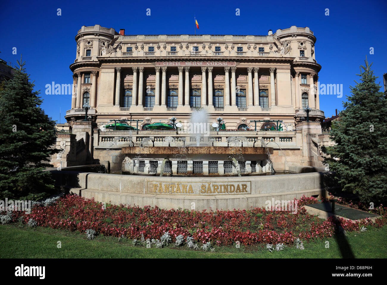 Cercul Militar nazionale, degli officer di club, Bucarest, Romania Foto Stock