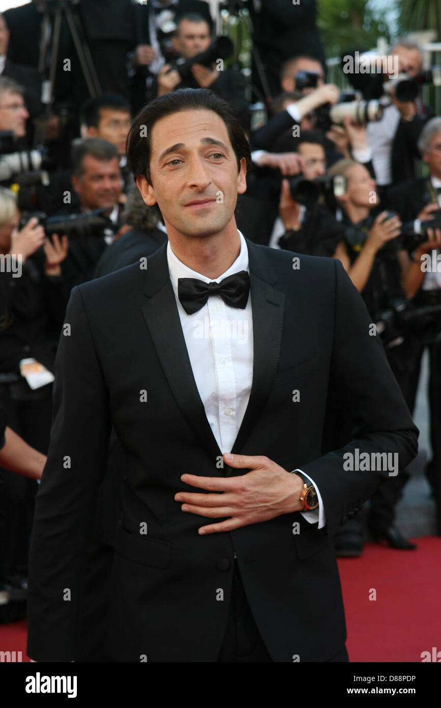 Cannes, Francia. Il 21 maggio 2013. Adrien Brody assiste il dietro i candelabri Premiere - La 66annuale di Cannes Film Festival presso il Palais des Festivals in Cannes, Francia. Credito: WFPA / Alamy Live News Foto Stock