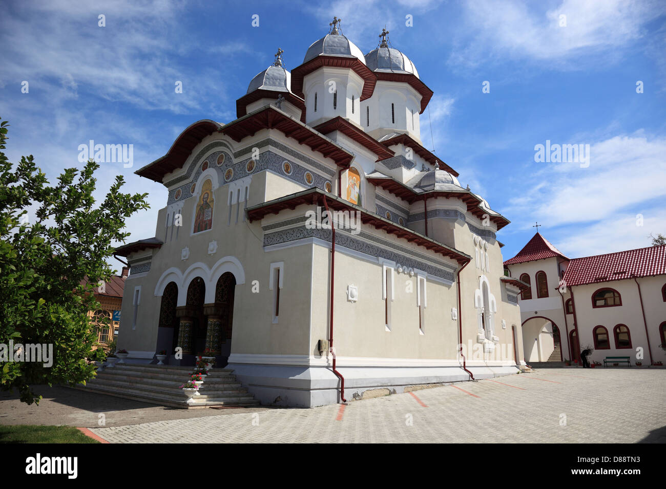Chiesa di San Nicola è il piccolo Curtea de Arges, Valacchia, Romania Foto Stock