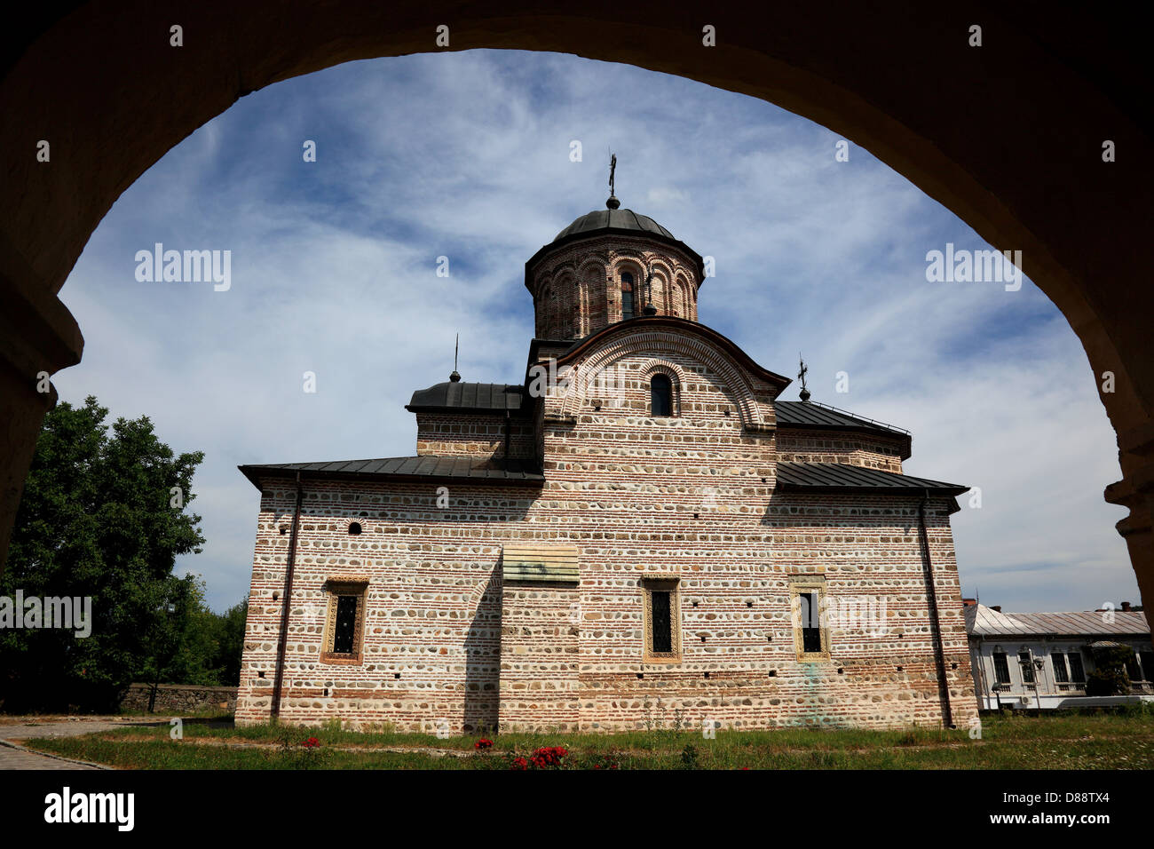 Il principe la chiesa di San Nicola di Curtea de Arges, Valacchia, Romania Foto Stock