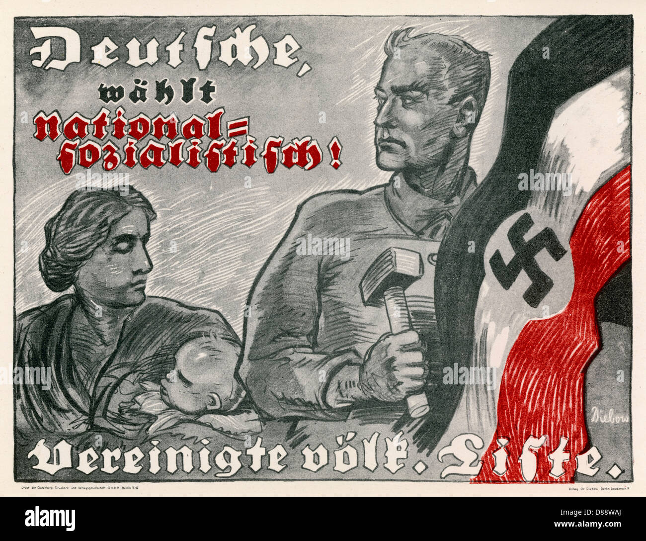 SOCIALISMO NAZIONALE 1924 Foto Stock