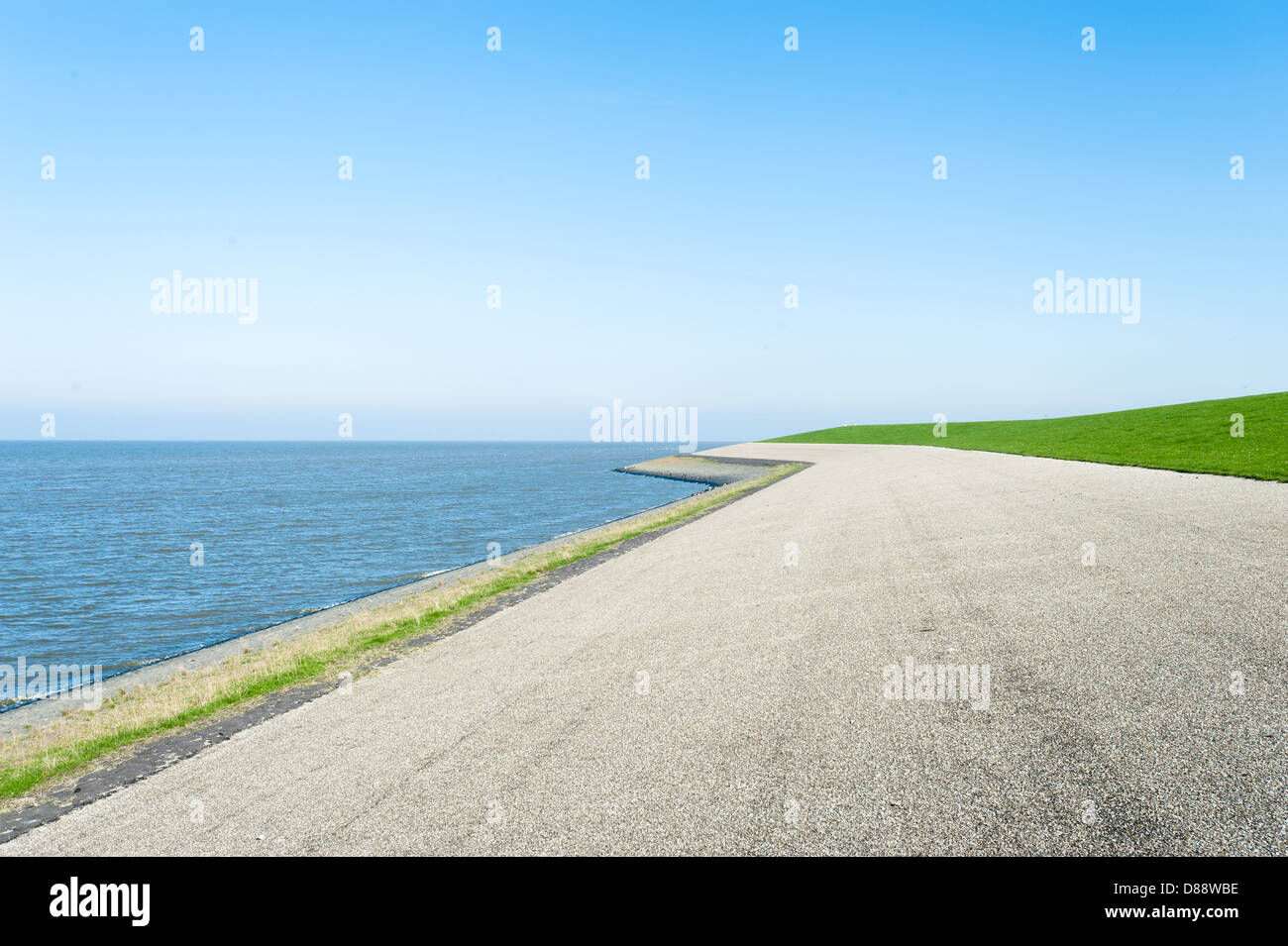 De ruimte van het borra in stilte de waddenzee in Nederland Foto Stock