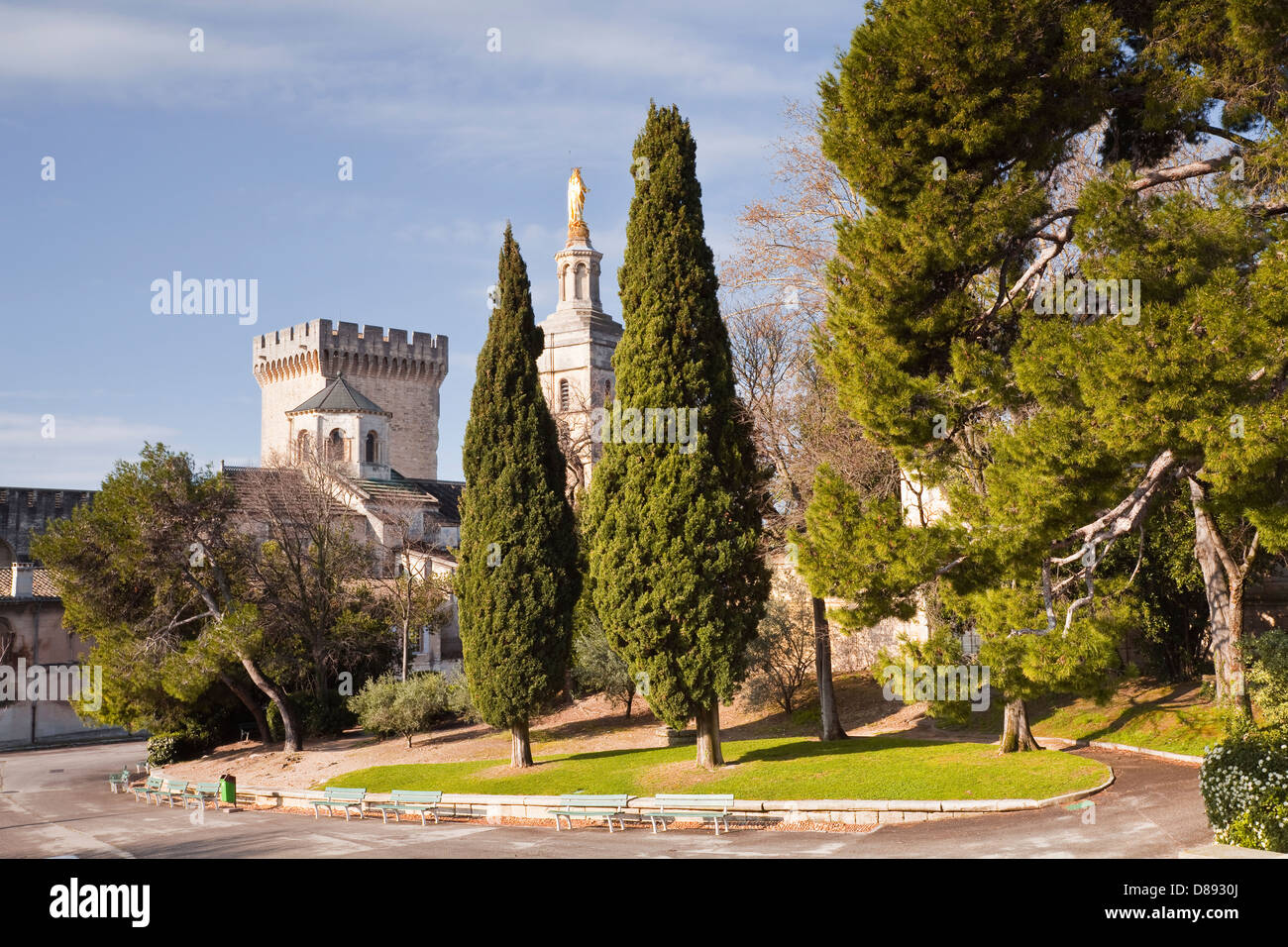 Rocher des Doms giardino a Avignon, Francia. Foto Stock