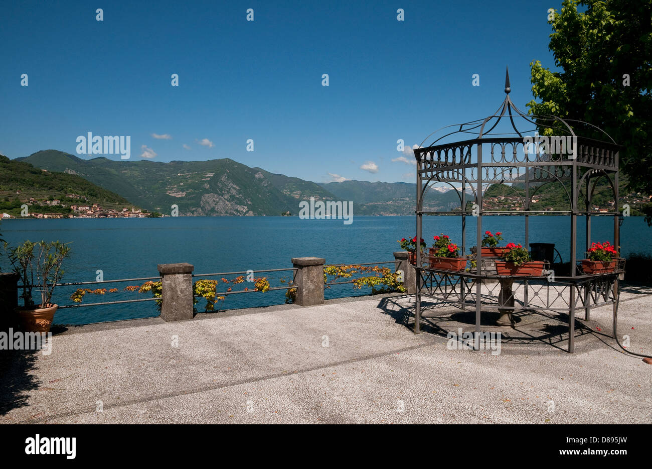 Sale Marasino lago d'Iseo, lombardia, italia Foto Stock