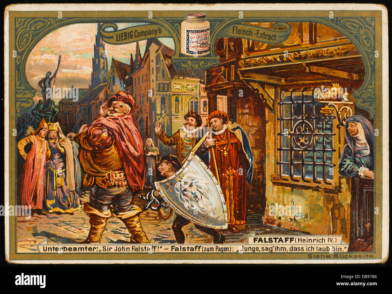 FALSTAFF E PAGINA Foto Stock