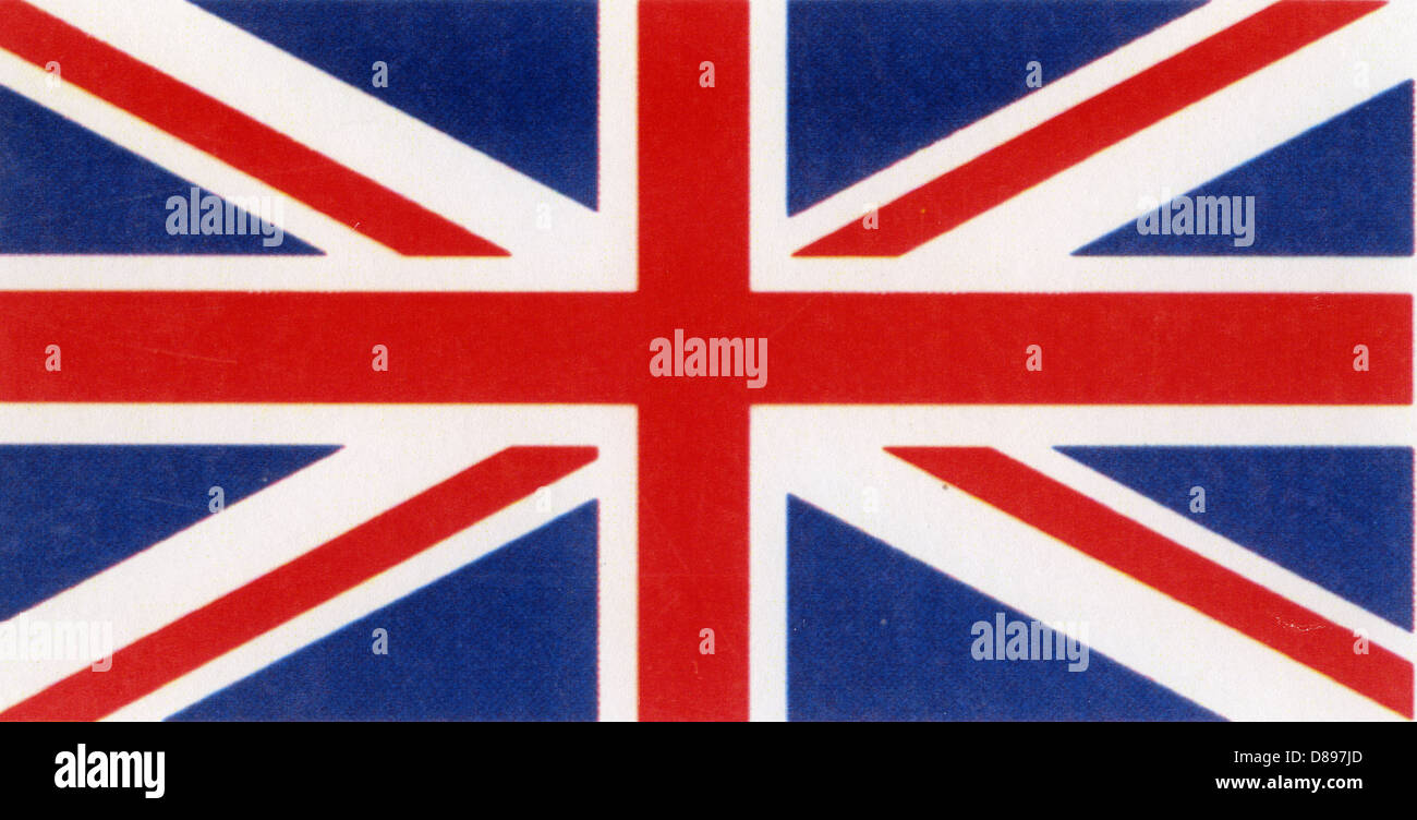 UNION JACK bandiera del Regno Unito Foto Stock