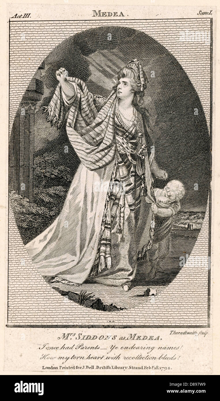 Siddons come Medea Foto Stock Siddons come Medea Foto Stock