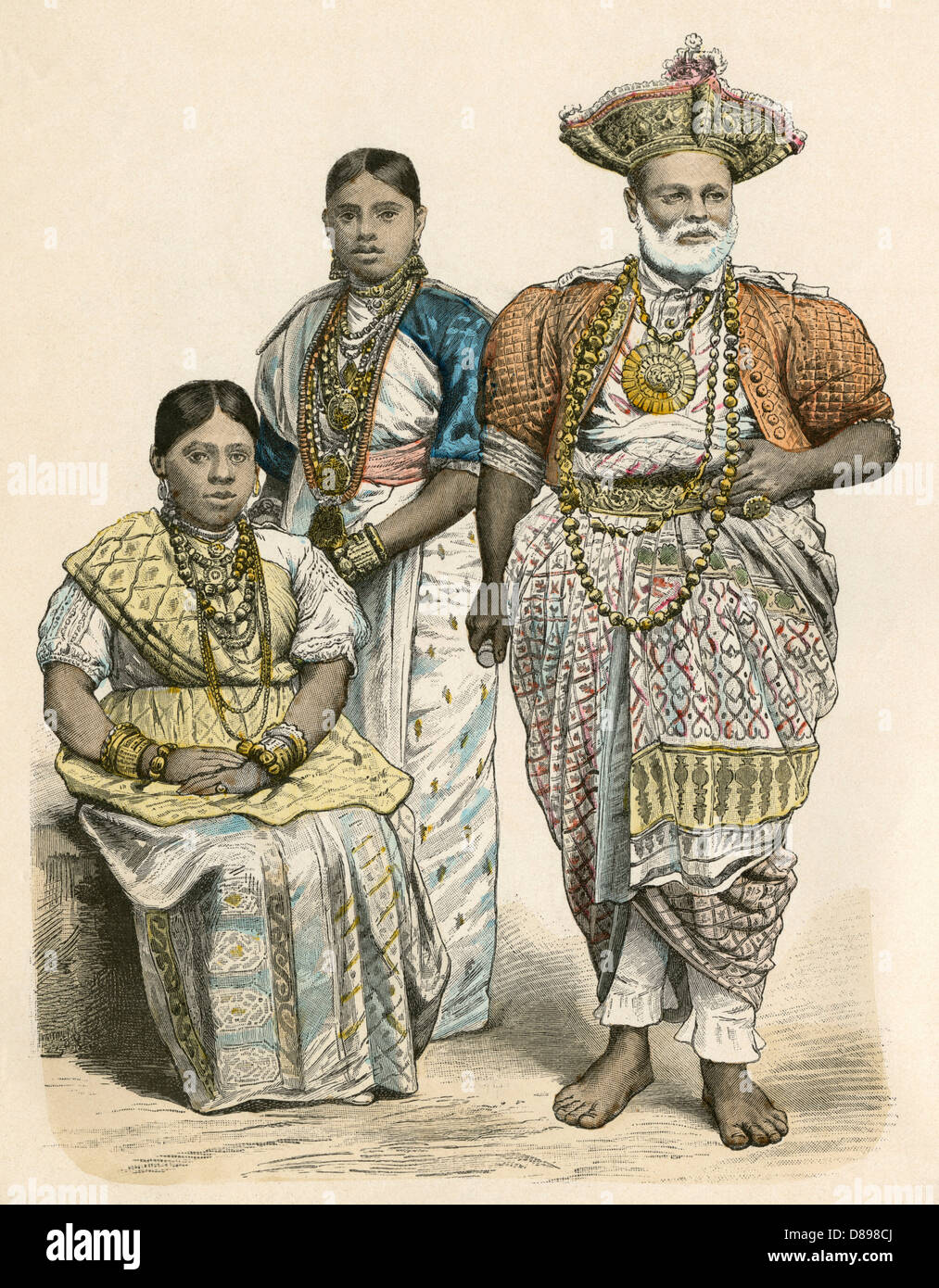 RAZZIALE/SRI LANKA 1880 Foto Stock