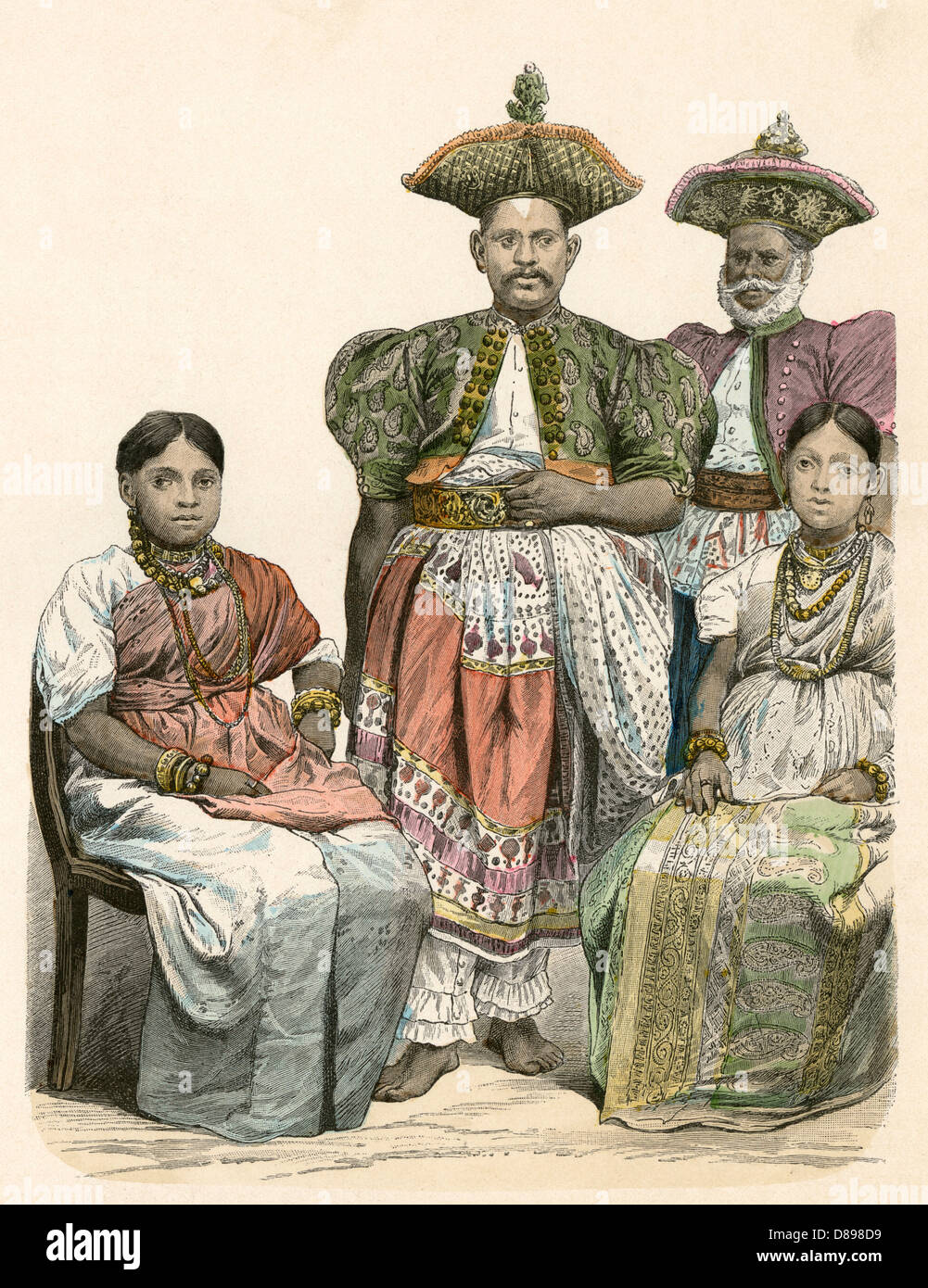 RAZZIALE/SRI LANKA 1880 Foto Stock