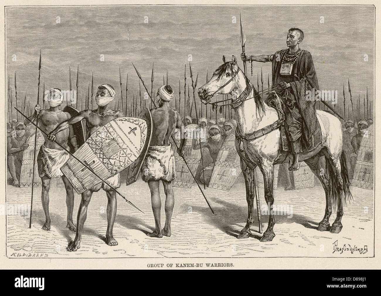 RAZZIALE/C AFRICA/CIAD 19C Foto Stock