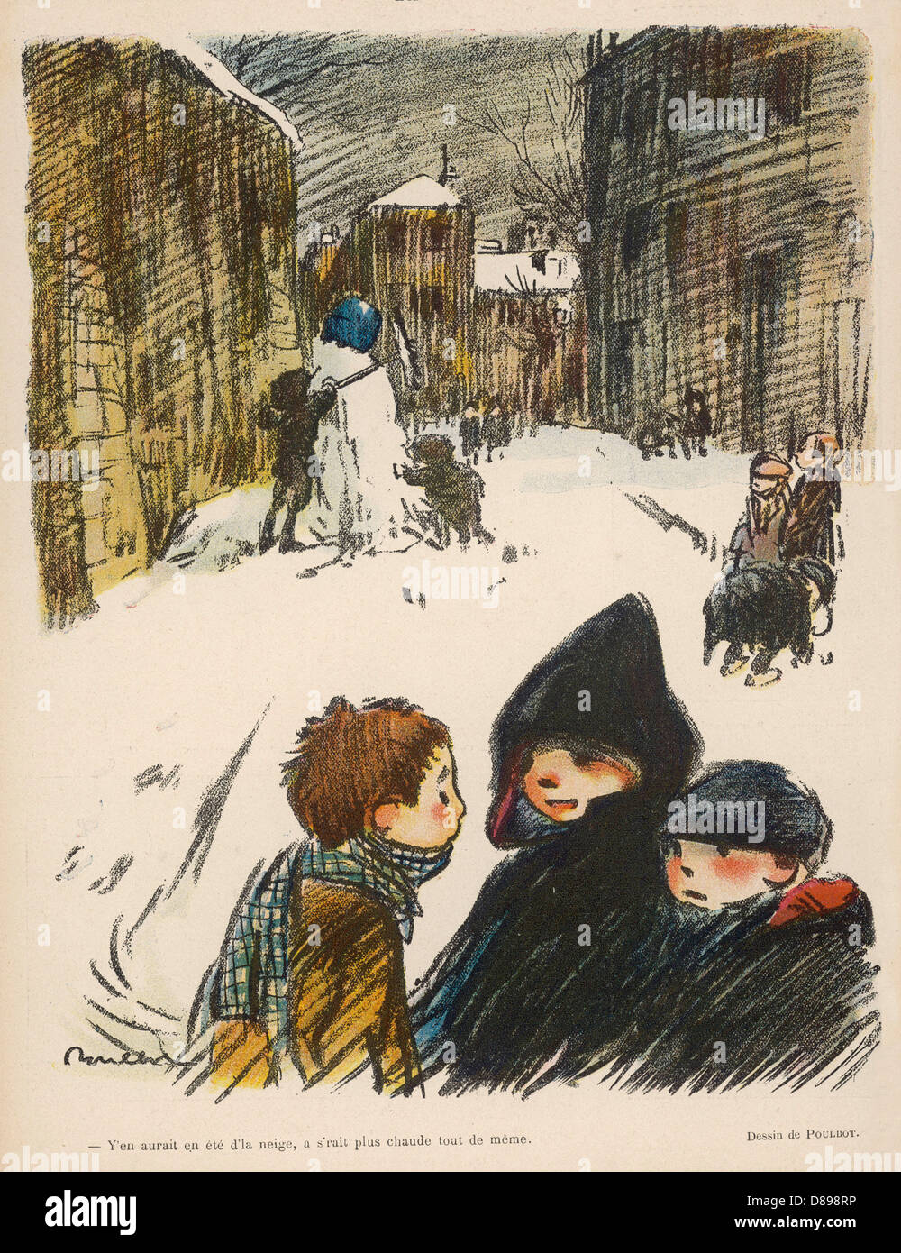 INVERNO SNOWMAN 1911 Foto Stock