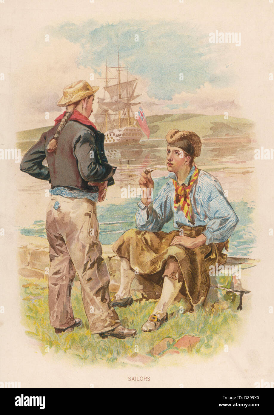 Marinai britannici - 18th ° secolo Foto Stock