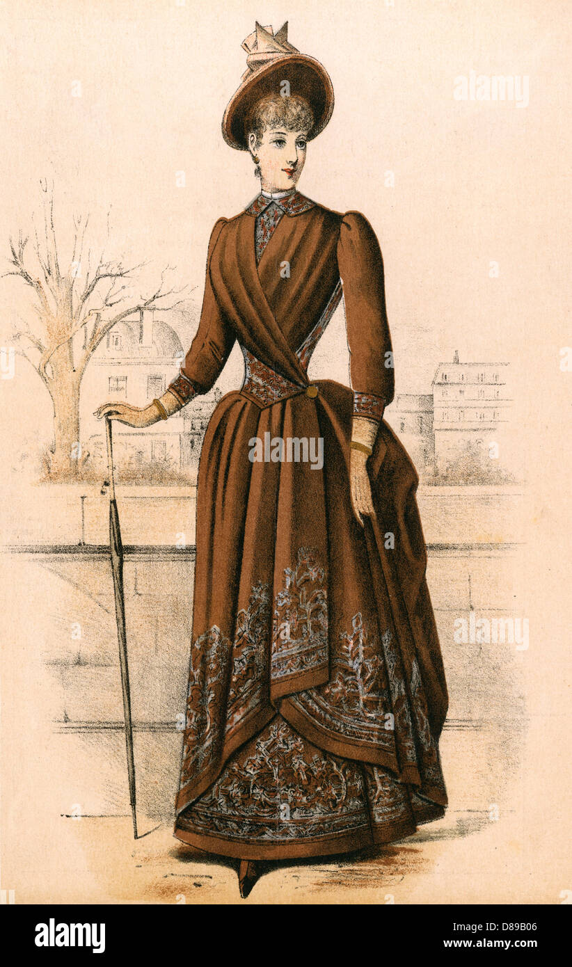Costume di Paisley 1888 Foto Stock